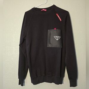 Prada Milano Crewneck Sweatshirt – Black